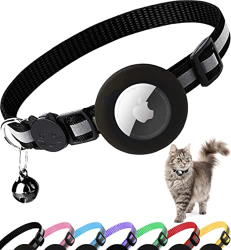 Dgerp Breakaway cat collar with AirTag holder